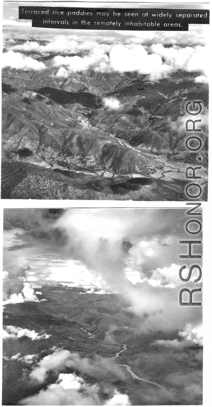 Mountains of the Hump and SW China during WWII.