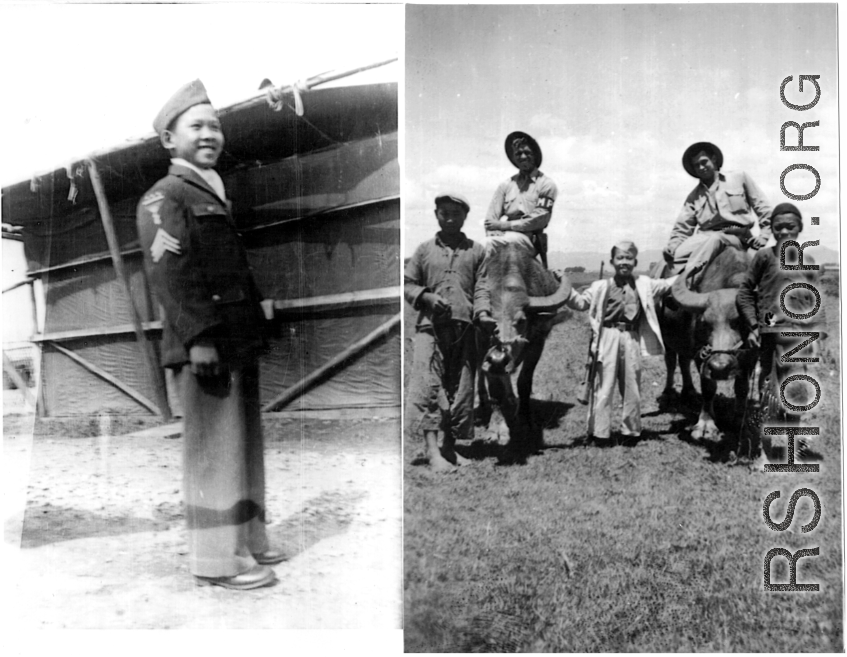 xxxA Chinese boy in the CBI during WWII looks sharp in his own US military-style outfit.