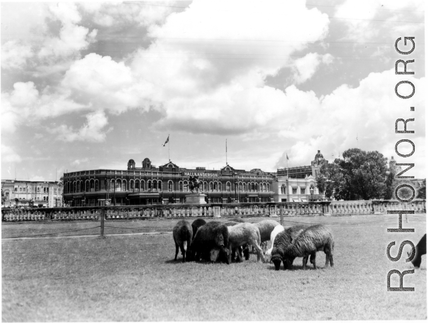 Building in India during WWII.