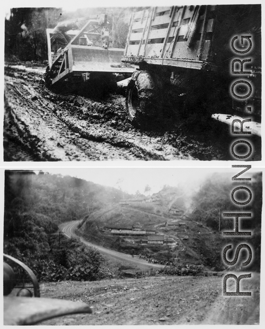 Views of Burma road by GI of 2005th Ordnance.