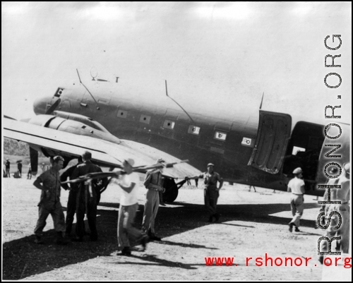 A C-47 transport plane in CBI.