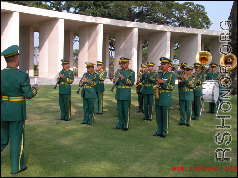 Philippine Army Band performing on Memorial Day 2006.  Photo by Dave Dwiggins.