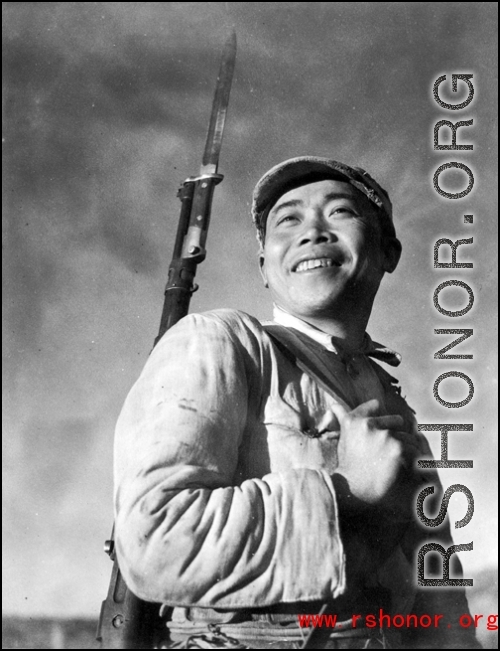 A Chinese soldier in the CBI during WWII.