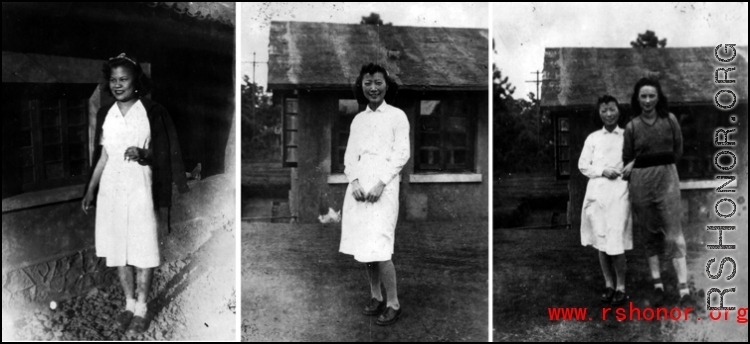 Chinese and American nursing staff in the CBI, probably at Yangkai.