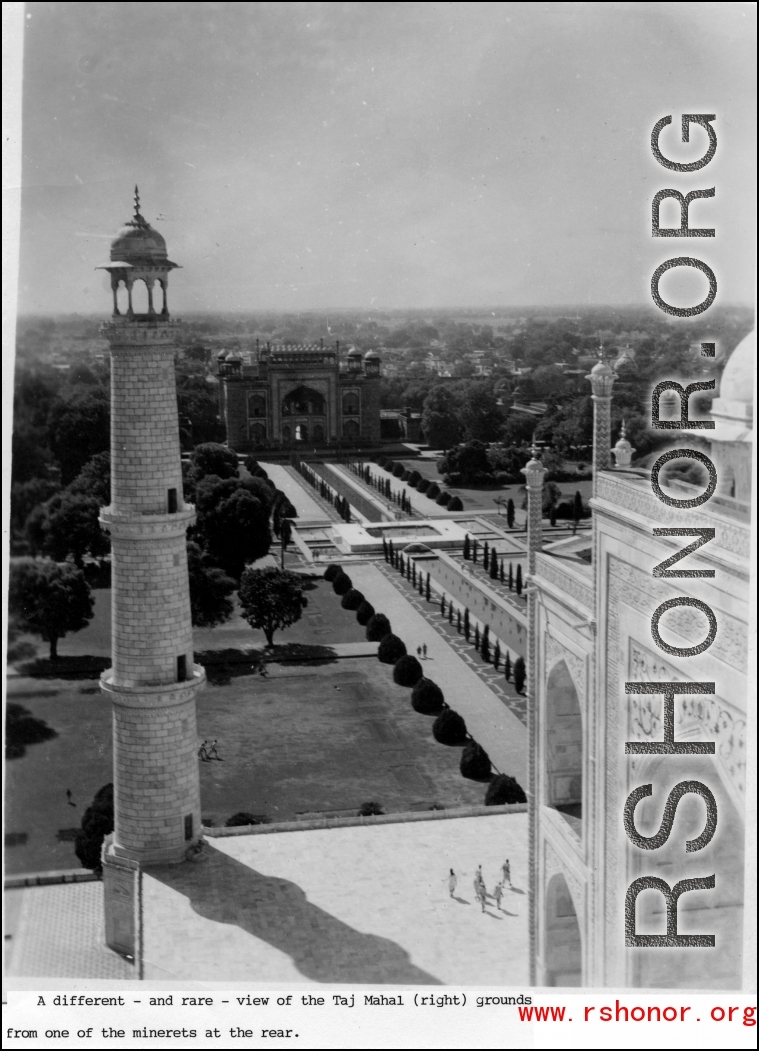 Taj Mahal during WWII.