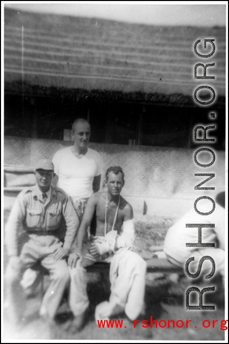 A GI in China recuperates from injuries during WWII.