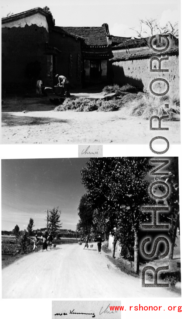 Rural life in SW China during WWII, 1945.