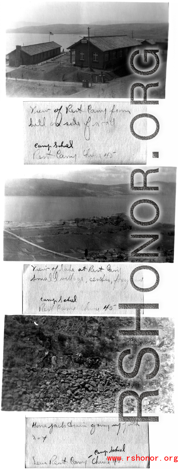 Scenes around Camp Schiel, 1945.