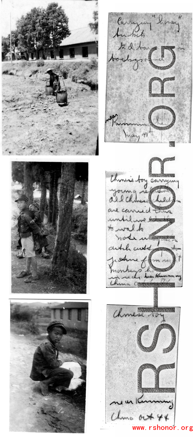Rural life near Kunming, 1945.
