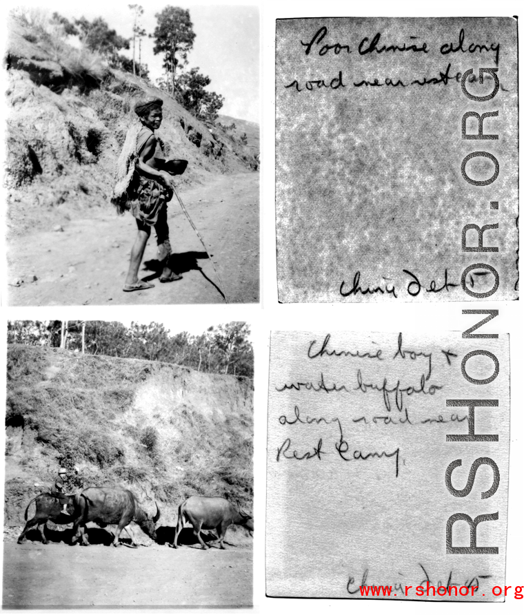 Chinese boy near Camp Schiel rest camp, 1945.
