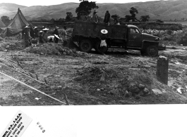 Building the tent hospital at Kai Yuan. In the CBI during WWII. 