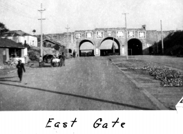 East gate of Nanjing, November 17, 1945. Slogan says “Long Live Committee Member Jiang” (“将委员长万岁” ), referring to Chiang Kai-shek.