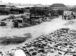 The SOS (Service Of Supply) salvage yard at Kunming.  Photo by Syd Greenberg.