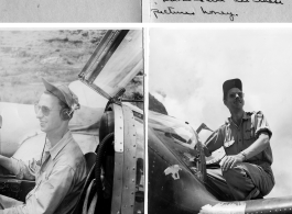 "Campbell" and "Kesterson" try out an airplane, in the CBI during WWII.