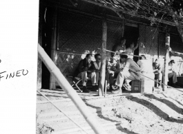 GIs at Akyab, Burma, during WWII.  Photo from Jim Fineo.