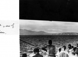 First view of Corregidor and Bataan of GIs on their way home after the war.