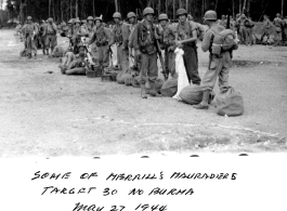 Merrill's Marauders focussing on target #30, northern Burma, during WWII. May 27, 1944.  Photo from Paul Jone