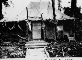 "British tents had a double roof which kept them reasonably cool."  Photo from John Sperl.