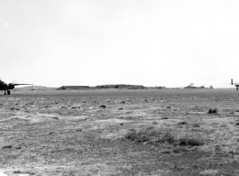 American B-25 bombers of the 491st Bomb Squadron prepare for take off on a mission from Yangkai, Yunnan province, in the CBI.