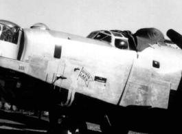 The B-24 "Rovin Lady".  From the collection of Robert H. Zolbe.