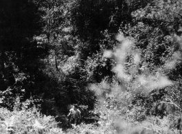 An American serviceman in the countryside in Yunnan province, probably near Yangkai.