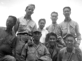 Douglas Runk with Chinese comrades during WWII.