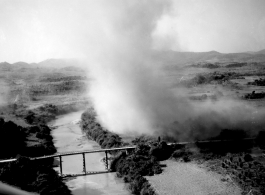 Bombing of small road bridge in either SW China (esp. Guangxi), or Burma, or French Indochina during WWII.