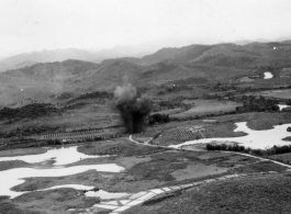 Bombing of small road bridge in either SW China (esp. Guangxi), or Burma, or French Indochina during WWII.