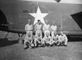 Unknown B-24 bomber crew in the CBI during WWII.