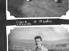 Radar men at Chenggong air base, Yunnan, China. During WWII.  Vince Concillo, Ira Underwood, and Jack Leonard.