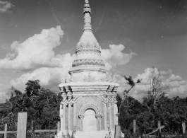 Buddhist temple in Burma.  During WWII.