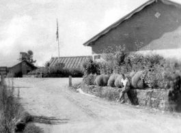 Hostels and offices at the American military Darjeeling Rest Camp, Darjeeling, India, during WWII.