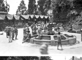 Street scene at Darjeeling, India, during WWII.