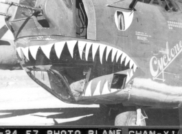 F-7/B-24 "Cyclone." 24th Combat Mapping Squadron, 8th Photo Reconnaissance Group, 10th Air Force, at  Zhanyi (沾益).