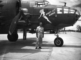 A B-25 named "Windy City Winnie" in the CBI.