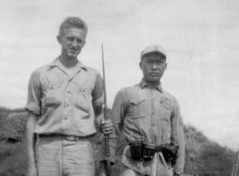 S/Sgt. Boleslaw A. Skurnowicz and a Chinese soldier at Kunming, China, during WWII.  (Thanks to S. Skurnowicz for image and info!)