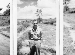 American GIs near an American air base in WWII in Yunnan province, China, most likely around the Luliang air base area.