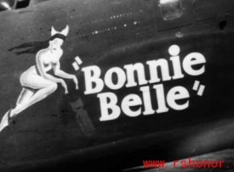 The B-24 bomber "Bonnie Belle".  From the collection of Robert H. Zolbe.