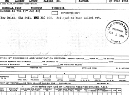 Individual Deceased Personnel File (IDPF) for Albert L. Haynes, MIA, China.