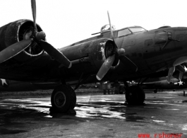 A B-17 in the CBI.  From the collection of David Firman, 61st Air Service Group.