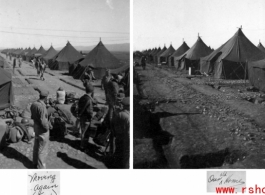 Housing area at an American base in the CBI.