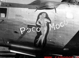 The B-24 "Poco Moco," serial #44-49451, in the CBI during WWII.