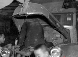 Mechanic on truck engine, needed to keep a truck running in China (CBI) during WWII.