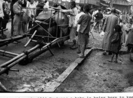 A coffin prepared for a funeral in Guiyang city, Guizhou proving, China, during WWII, 1944.  Photo by Robert G. Leavens.