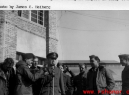 General Wiedemeyer At Kiangwan Airport, Shanghai, in early 1946.  Photo from James C. Helberg.