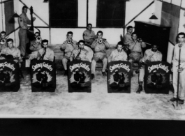 The "Swing Sahibs," made up of musician and singer GIs, play music at Jorhat, India, during WWII.