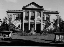 Palace in India, belonging to the Maharaja of Burdwan during WWII.  Photo from Melvin S. Kaye.