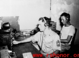 GIs operating radio equipment in the CBI during WWII.