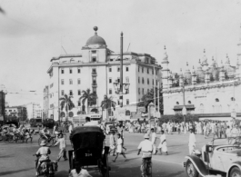 Street in India during WWII.   Photo from J. F. Thomas.