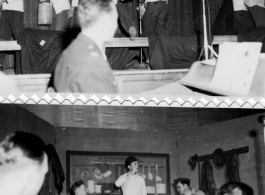 CASC Special Services variety show, January 14, 1945.  Photos by 16th Combat Camera Unit, provided by Dorothy Yuen Leuba.